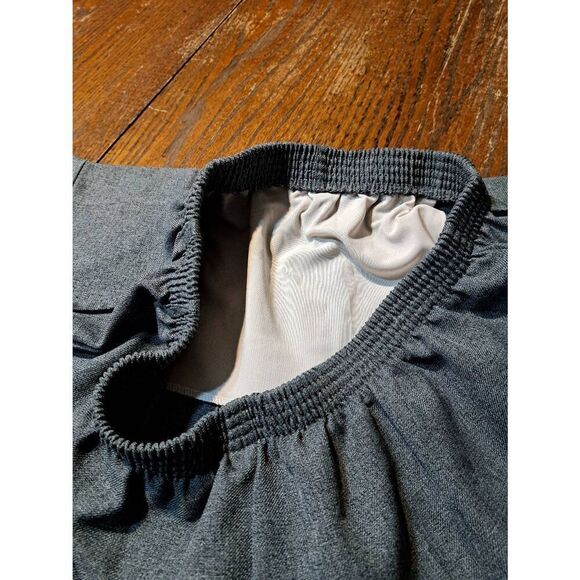 Maternity 16W Blair Grey Elastic Waist Pull On Pants with Tummy Panel Pockets - Picture 5 of 6